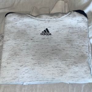 white/black adidas hoodie